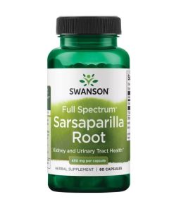 Sarsaparilla – Smilax Swanson, 450 mg (60 kapsula)