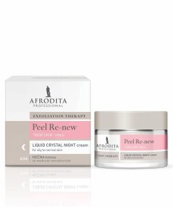 AFRODITA PEEL RE-NEW AHA Krema za normalnu do masnu kožu 50ml, Noćna njega sa voćnim kiselinama