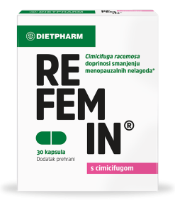 DIETPHARM REFEMIN kapsule a 30, Dodatak prehrani za ublažavanje tegoba menopauze i PMS-a