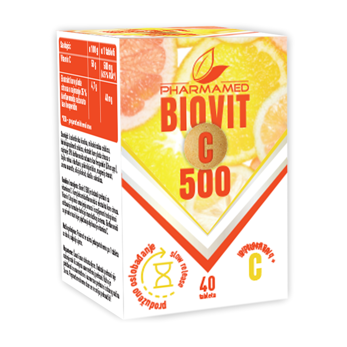 PHARMAMED Biovit C 500 a40 tableta, Doprinosi smanjenju umora i iscrpljenosti - Slika 2