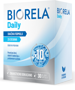 Alternative view of Biorela Daily 30 kapsula, Dodatak prehrani, probiotik koji sadrži čak 10 milijardi aktivnih bakterija