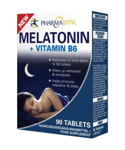 Melatonin + vitamin B6, 90 tableta Pharmavital