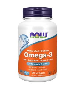 Alternative view of Omega 3 NOW – 180 EPA i 120 DHA, 1000 mg (90 kapsula)