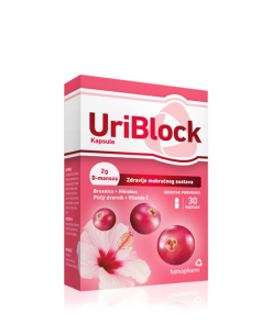 Alternative view of UriBlock caps. a 30 HAMAPHARM