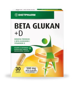 Dietpharm Beta Glukan + Vitamin D 30 Kapsula