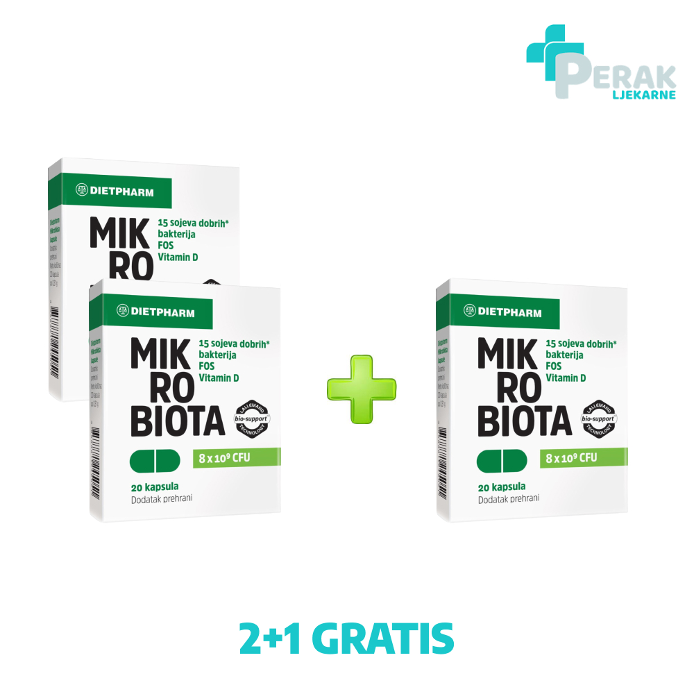 Dietpharm Mikrobiota 20 kapsula 2+1 GRATIS - Slika 2