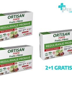 Ortisan Voćne Kocke za Reguliranje Probave 2+1 GRATIS