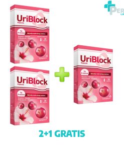 Alternative view of Hamapharm UriBlock Kapsule za Pomoć kod Urinarnih Infekcija 30kom 2+1 GRATIS