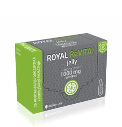 ROYAL REVITA JELLY ampule a 10, Dodatak prehrani s matičnom mliječi i ginsengom za odrasle