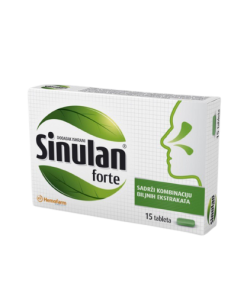 Alternative view of HEMOFARM SINULAN forte tablete a15, Namijenjen osobama sa rinitisom, sinuzitisom i bronhitisom