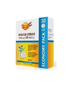 Alternative view of Natural Wealth Kalcij Citrat + Vitamin D 30 Šumećih Tableta